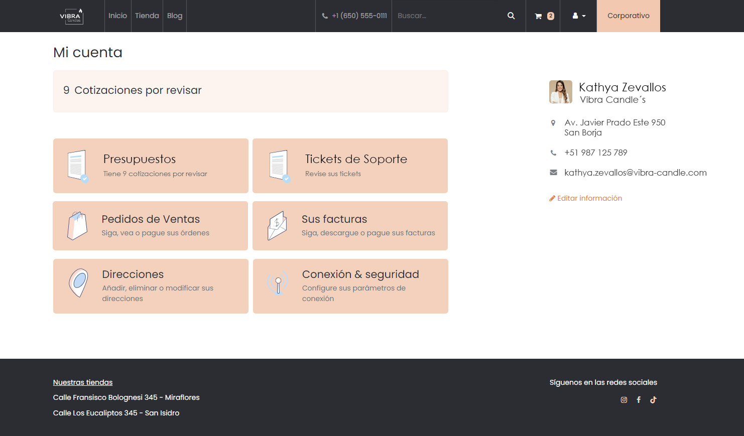 Portal de clientes B2B Portal de clientes B2B