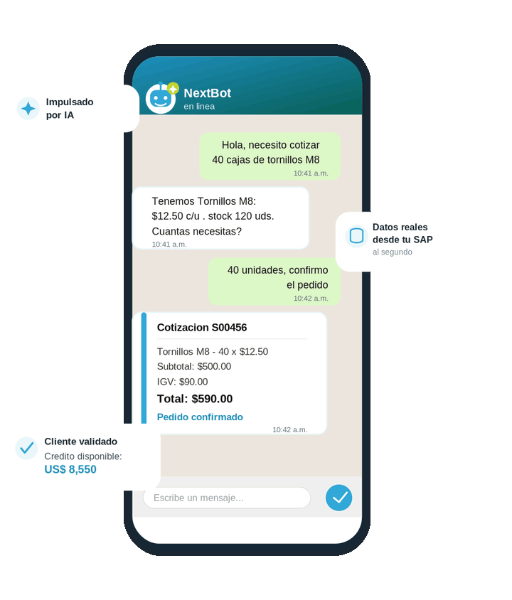 chatbot conectado a SAP